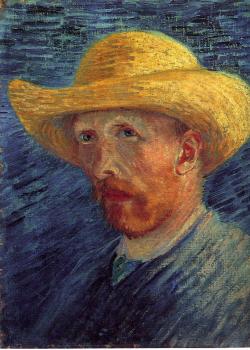 Self-Portrait with Straw Hat II